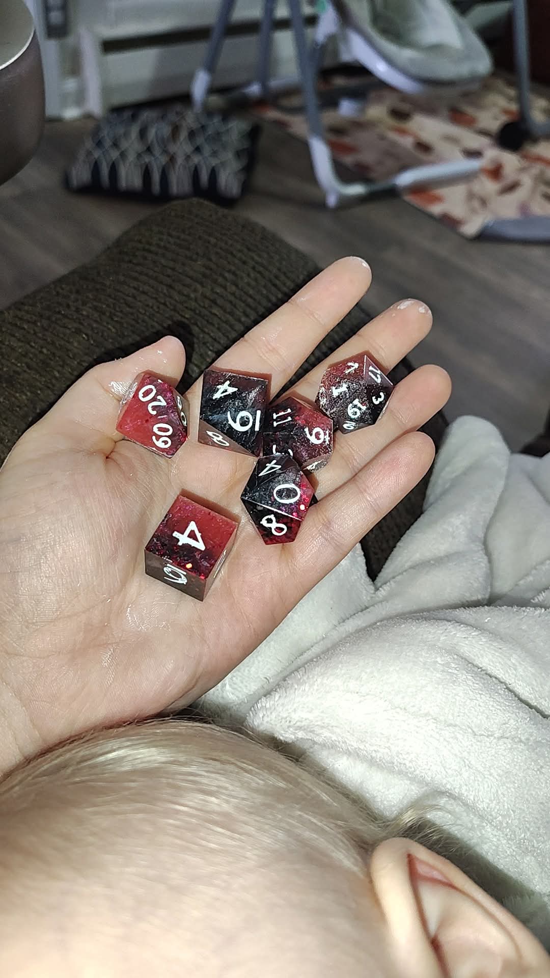 Ember Shadow Dice Set