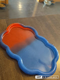 Ocean Flame Resin Tray