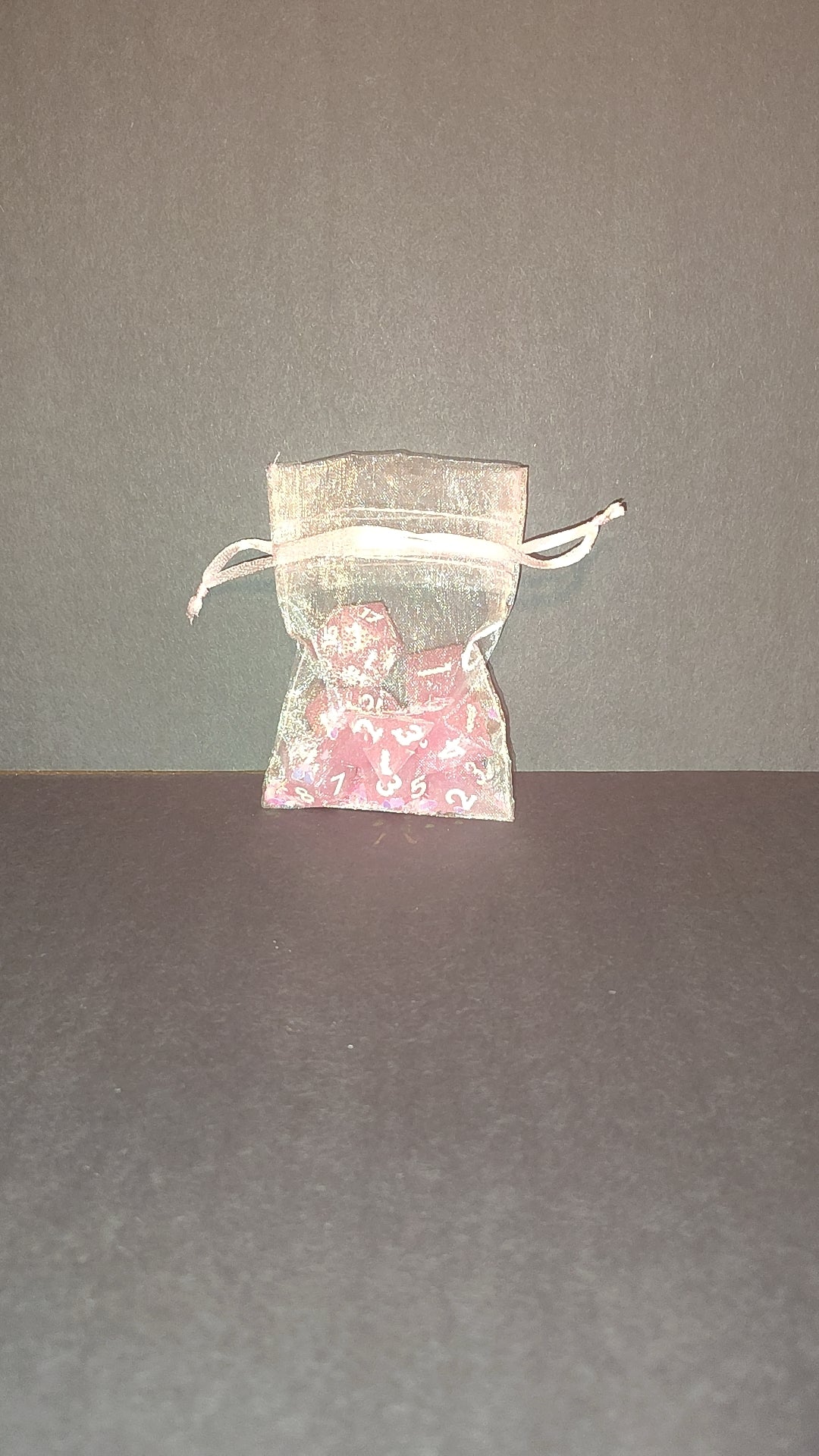 Pink dice set